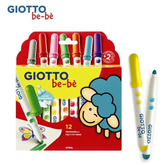 義大利GIOTTO-可洗式寶寶彩色筆(12色)(2Y)_WEBP